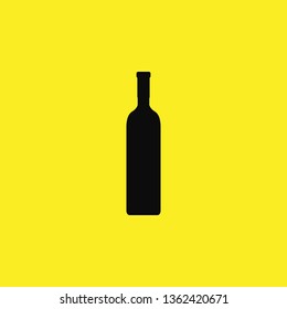 bottle 0 icon vector