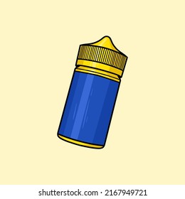 Bottle 100ml Vector Cartoon Illustration