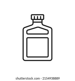 A bottle of absinthe icon. High quality black vector illustration.