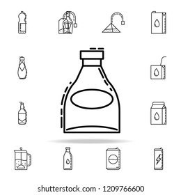 bottle of alcohol dusk icon. Drinks & Beverages icons universal set for web and mobile