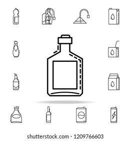 bottle of alcohol dusk icon. Drinks & Beverages icons universal set for web and mobile