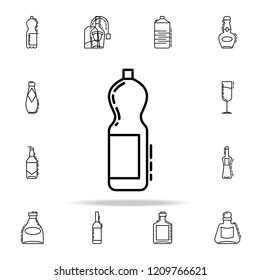 bottle of alcohol dusk icon. Drinks & Beverages icons universal set for web and mobile