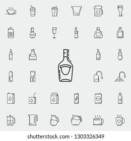bottle of alcohol dusk icon. Drinks & Beverages icons universal set for web and mobile