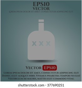 Bottle of alcohol high quality icon