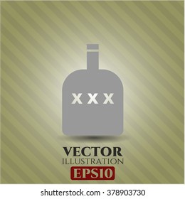 Bottle of alcohol high quality icon
