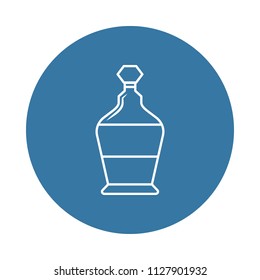 bottle of alcohol icon. Element of bottle icons for mobile concept and web apps. Badge style bottle of alcohol icon can be used for web and mobile apps on white background