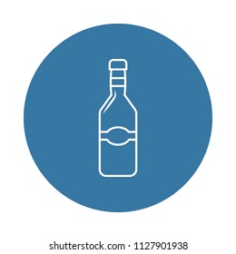 bottle of alcohol icon. Element of bottle icons for mobile concept and web apps. Badge style bottle of alcohol icon can be used for web and mobile apps on white background