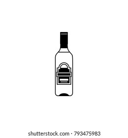 bottle of alcohol icon. Alcohol  element icon. Premium quality graphic design icon. Baby Signs, outline symbols collection icon for websites, web design, mobile app on white background
