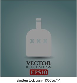 Frasco de alcohol icono o símbolo