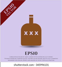 Frasco de alcohol icono o símbolo