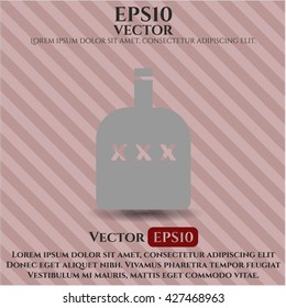 Bottle of alcohol icon or symbol