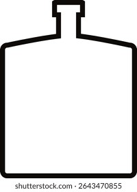 Bottle of alcohol icon vector. Bottle illustration sign. Alcohol symbol. Wine logo.