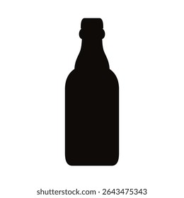 Bottle of alcohol icon vector. Bottle illustration sign. Alcohol symbol. Wine logo.