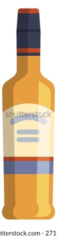 A bottle of alcohol with a label that says Beverage 