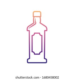 bottle of alcohol nolan icon. Simple thin line, outline vector of BOTTLE icons for ui and ux, website or mobile application