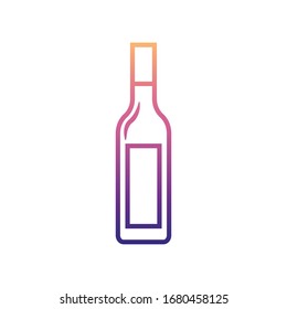 bottle of alcohol nolan icon. Simple thin line, outline vector of BOTTLE icons for ui and ux, website or mobile application