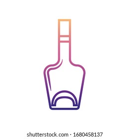 bottle of alcohol nolan icon. Simple thin line, outline vector of BOTTLE icons for ui and ux, website or mobile application