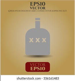 Bottle of alcohol symbol