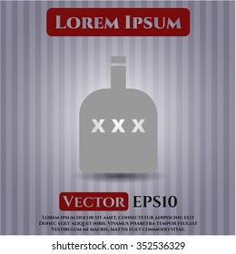 Bottle of alcohol symbol