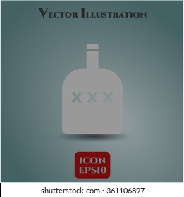 Bottle of alcohol symbol