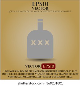Bottle of alcohol symbol