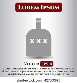 Bottle of alcohol symbol