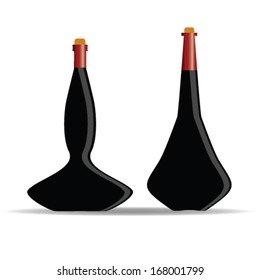 bottle of alcohol vector illustration