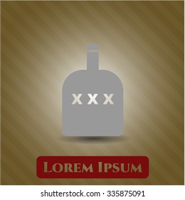 Flasche Alkohol-Vektorsymbol