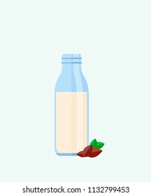 Bottle of almond milk