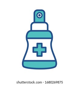 bottle antiseptik icon collection, trendy style