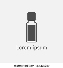 bottle of aroma oils, logo design template