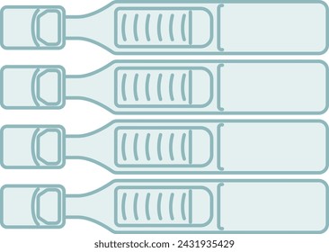 the bottle of artificial tears for eyes issue, health care - flat illustration 