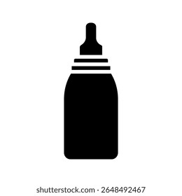 Bottle of baby icon on white background