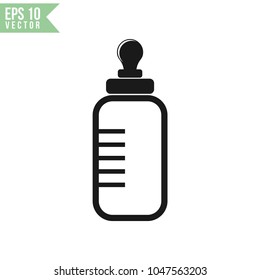 bottle baby icon vector template