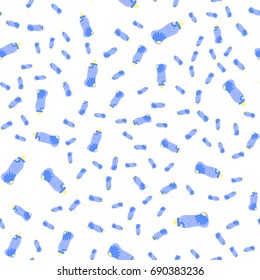 bottle baby. seamless pattern for children girls.