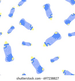 bottle baby. seamless pattern for children girls.