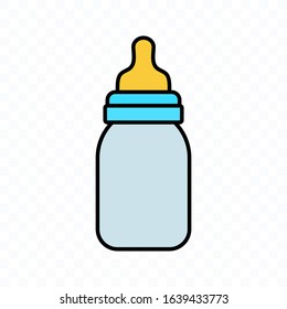 bottle of baby vector icon. icon illustration on white background
