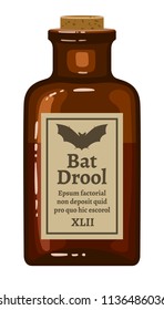 Bottle of bat drool for Halloween decoration