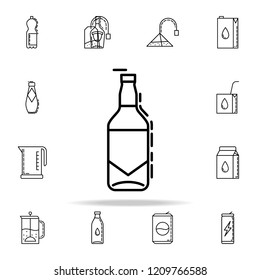 bottle of beer dusk icon. Drinks & Beverages icons universal set for web and mobile