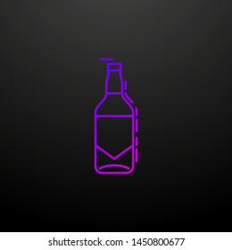 Bottle of beer dusk nolan icon. Elements of drinks and beverages set. Simple icon for websites, web design, mobile app, info graphics