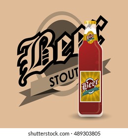 bottle of beer emblem image