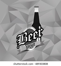 bottle of beer emblem image