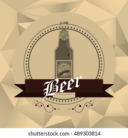 bottle of beer emblem image