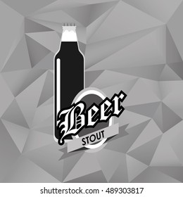 bottle of beer emblem image