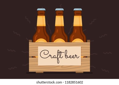 Bottle of beer, flat