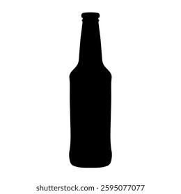 bottle, beer, glass, alcohol, drink, isolated, white