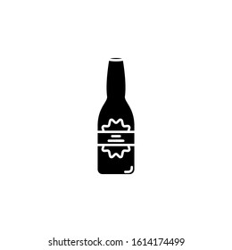 bottle of beer icon. Element of drinks icon for mobile concept and web apps. Thin line bottle of beer icon can be used for web and mobile. Premium icon on white background