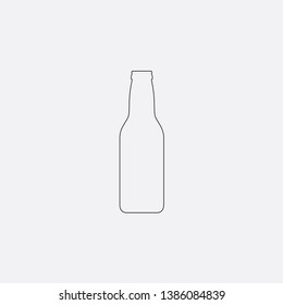 bottle beer icon sign signifier vector