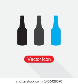 Bottle Of Beer Icon Vector Illustration Eps10