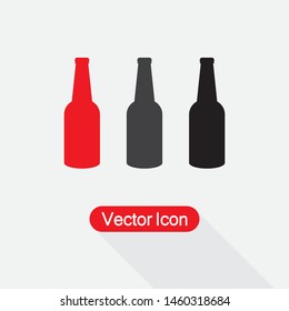 Bottle Of Beer Icon Vector Illustration Eps10